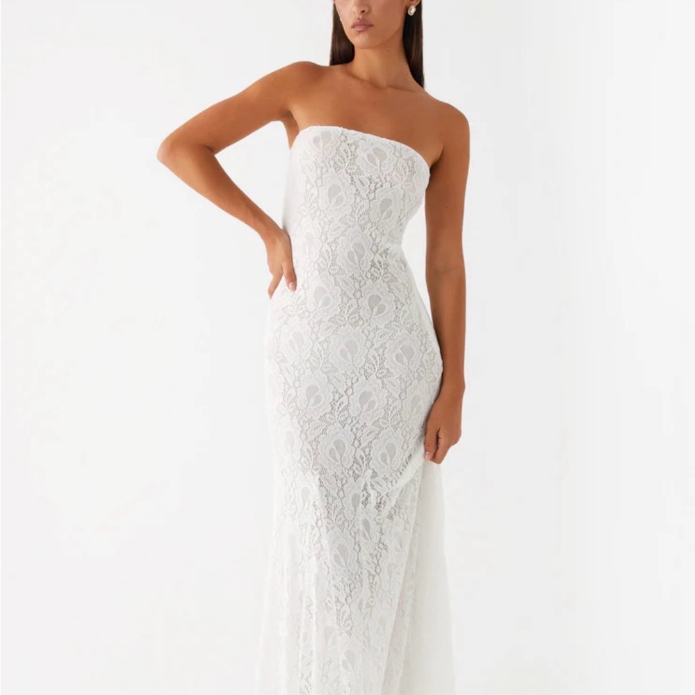 Peppermayo Midnight Lace Maxi Dress